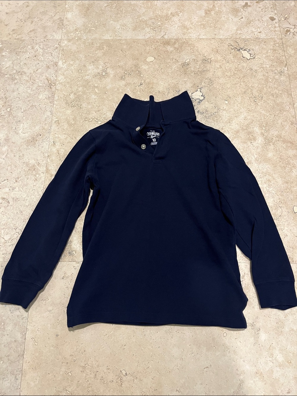 OshKosh B'gosh Navy Long Sleeve Polo